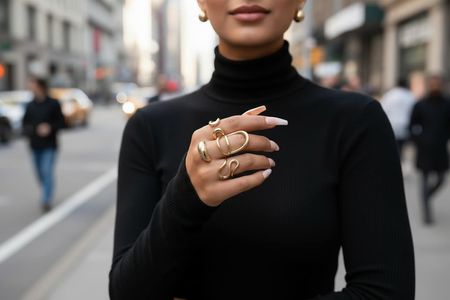 PIERŚCIONKI STACKI GOLDEN MOON