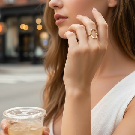 PIERŚCIONEK GOLDEN CIRCLE